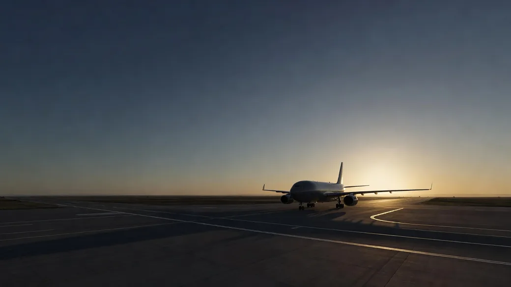 Air-Cargo bei Abenddaemmerung &ndash; internationaler Urnentransport &uuml;ber das CREMEXX-Drehkreuz Madrid